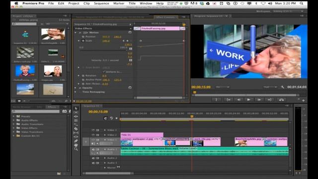 Adobe Premiere: Effect Controls