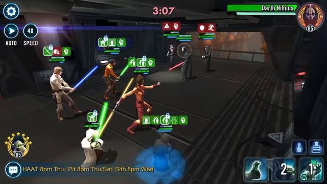 SWGOH Jedi + CLS VS Traya lead with SiT смотреть онлайн
