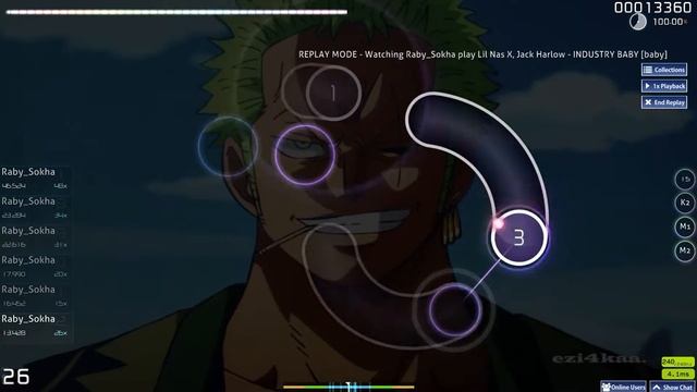 industry baby 100.00% | osu! #3 смотреть онлайн