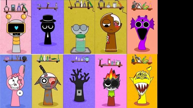 Помогите Спрунки! Спрунки ВЫЖИЛИ #sprunki #incredibox смотреть онлайн