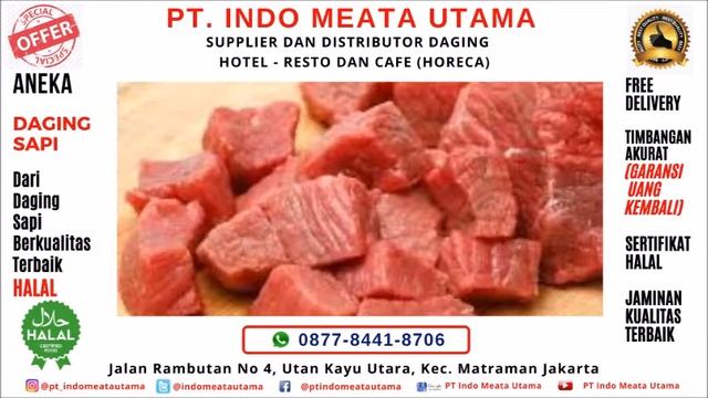 #PROMO #MARET Aneka Daging Sapi dan Kerbau - PT Indo Meata Utama - Supplier Daging #HORECA смотреть онлайн