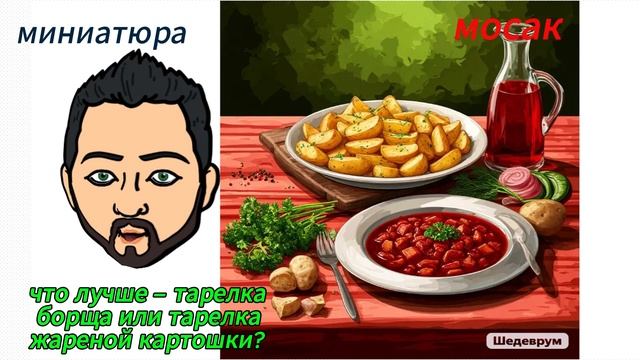 что лучше- тарелка борща или тарелка картошки смотреть онлайн