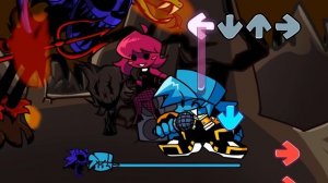 Чёрное солнце, когда наступает очередь противника, мод меняется — Friday Night Funkin'