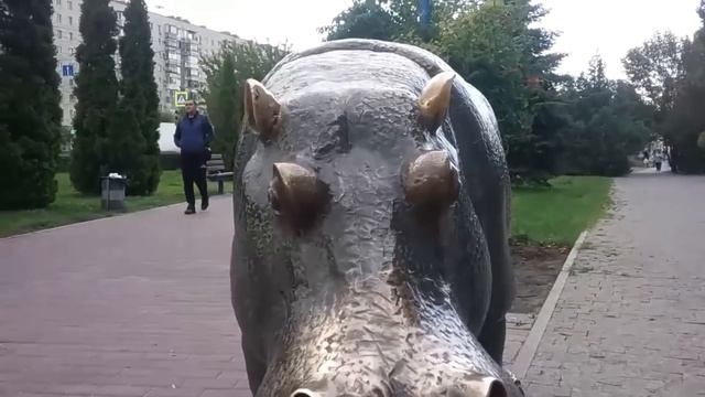 Волгоград. Памятник Гиппопотаму смотреть онлайн