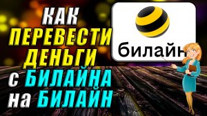 Как перевести деньги с билайна на билайн