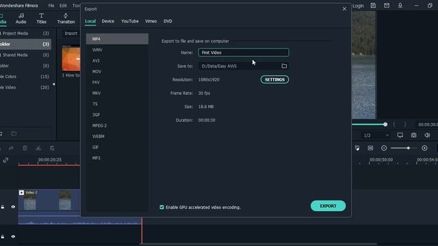 How to Export Video in MP4 from Filmora software? смотреть онлайн