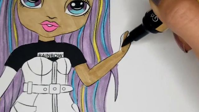 Coloring | Rainbow High | Avery Styles | Holographic