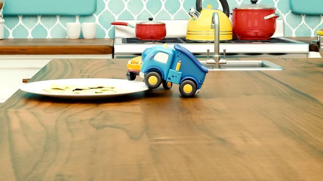 Развивающие мультики про машинки. Машинки Мокас и пицца. Новые серии мультфильма смотреть онлайн