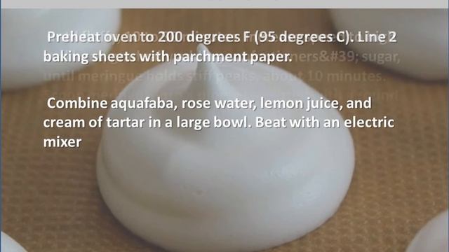 Aquafaba Tartar Rose Meringues Recipe смотреть онлайн