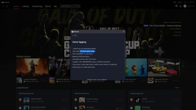 Minimum PC Requirements of Gameloop Emulator смотреть онлайн