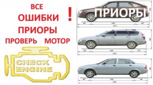 Все ошибки (коды ошибок) повреждений Лады Приора 16 клапанов