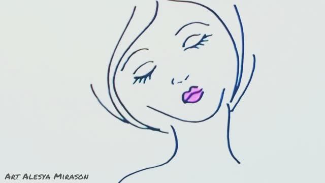 Как очень просто нарисовать девушку! смотреть онлайн
