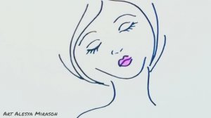 Как очень просто нарисовать девушку!