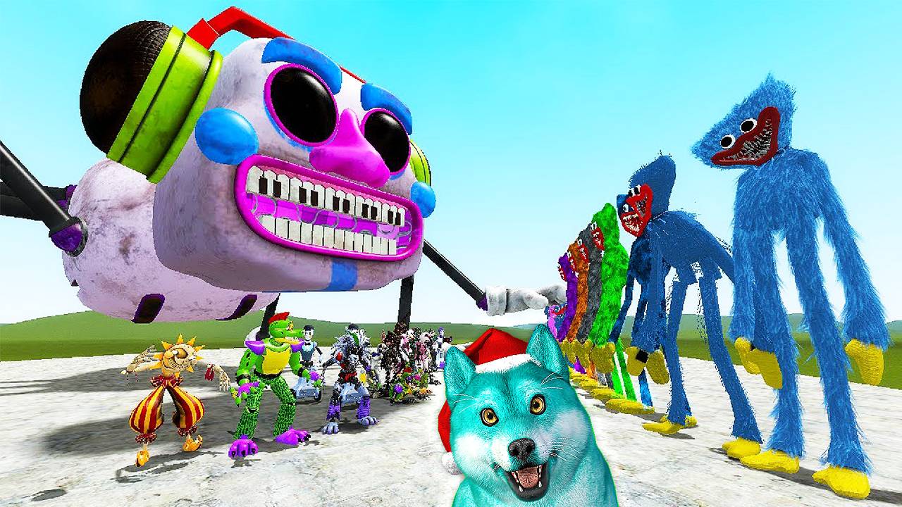 Семья аниматроников fnaf security breach против семья хагги вагги в гаррис мод! фнаф garry's mod смотреть онлайн