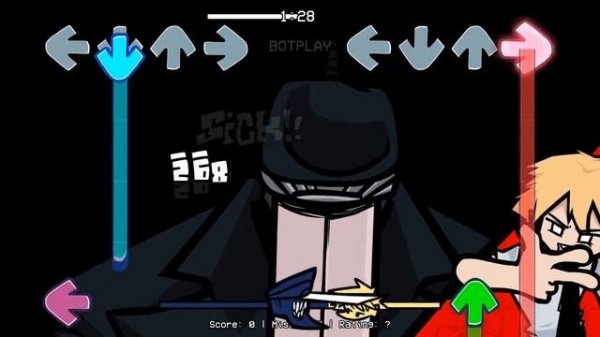 Играю в "ФНФ мод Человек-бензопила против Человек-Катана"