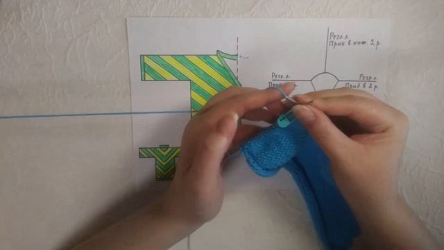 Жакет спицами из пряжи YarnArt Jeans. МК. Часть 1 смотреть онлайн