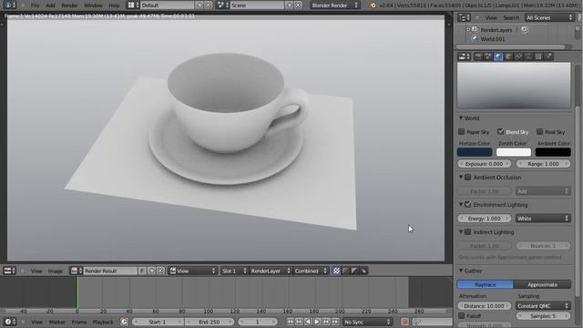 66- Blender - Ambient Occlusion Environment Ligthing смотреть онлайн