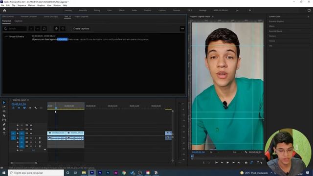 Como fazer legenda automática no Adobe Premiere - Tutorial