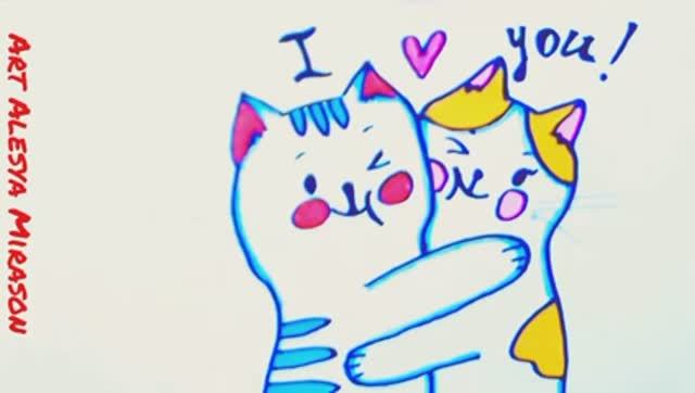 Рисую милых котиков! смотреть онлайн