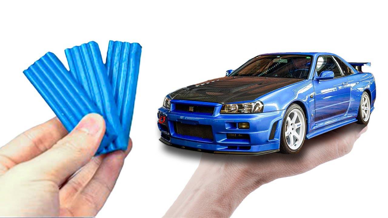 Лепим Nissan Skyline GT-R R34 из Пластилина! смотреть онлайн