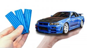 Лепим Nissan Skyline GT-R R34 из Пластилина!