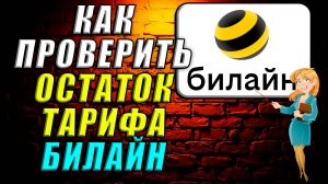 Как проверить остаток тарифа билайн