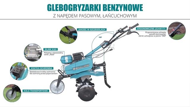 Glebogryzarki Benzynowe Z Napędem Pasowym, łańcuchowym