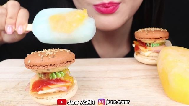 ASMR LOLLIPOP ICE CREAM POP, STRAWBERRY, ANIMAL, BLUE ORANGE 롤리팝 아이스크림 팝, 발바닥 아이스크림 먹방 MUKBANG