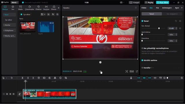 CAPCUT Videoda Gürültü Azaltma CAPCUT Videoya KENDİ SESİMİZİ Ekleme смотреть онлайн