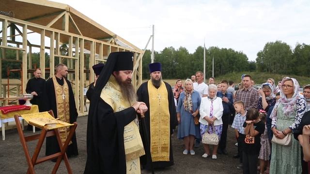 Слово архиепископа Антония на освящении креста на месте строительства Всецарицинского храма г.Гродн