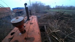 дт 75 бульдозер  разгребаем у соседа