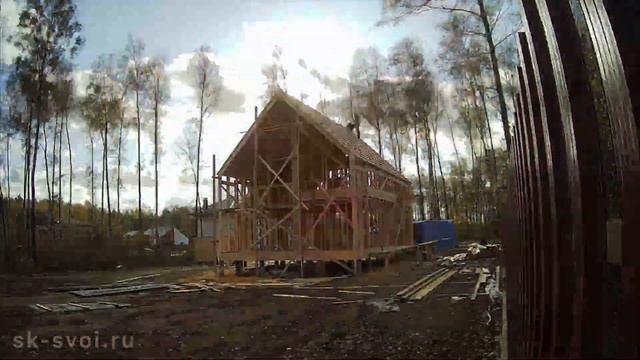 TimeLapse строительства Барнхаус 7,5х10 смотреть онлайн