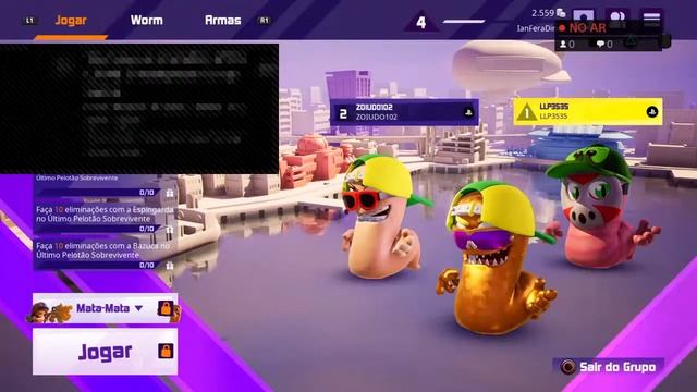 Worms Rumble Game played on PS4 | смотреть онлайн