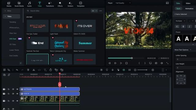 How to edit Vlog in Filmora 12.5 || Filmora Creative Opening/Closing || смотреть онлайн