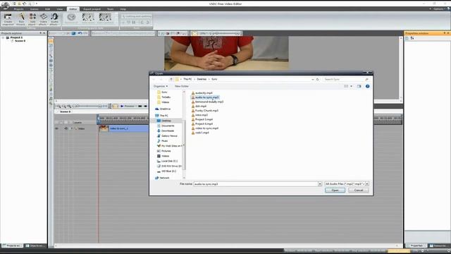 How To Sync Audio And Video Using VSDC Free Video Editor смотреть онлайн