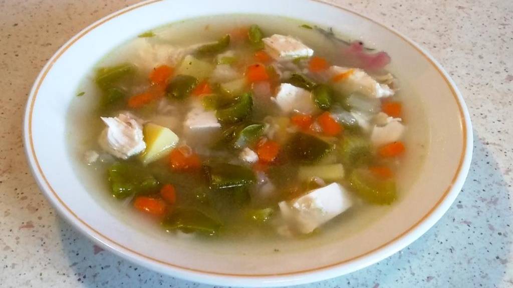 Суп куриный с овощами и полбой. Мой самый любимый рецепт. смотреть онлайн