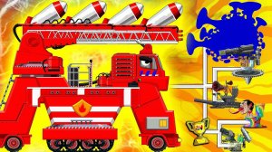 Мультики для детей. Мультфильмы для малышей про танки. ПОЖАРНАЯ МАШИНА Смотреть мультики Онлайн