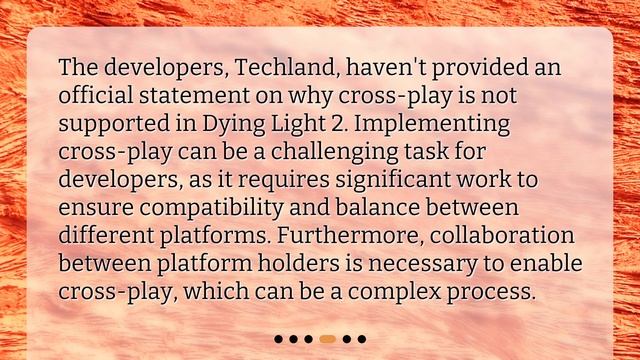 Will Dying Light 2 have cross-platform play? смотреть онлайн