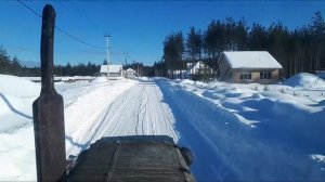 Т-40АМ. Вытаскиваем 2ПТС-4,5 и 2ПТС-4. Расчистка снега. Часть 2