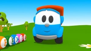 Учим буквы с Левой - Мультики про машинки грузовичок Лева для детей