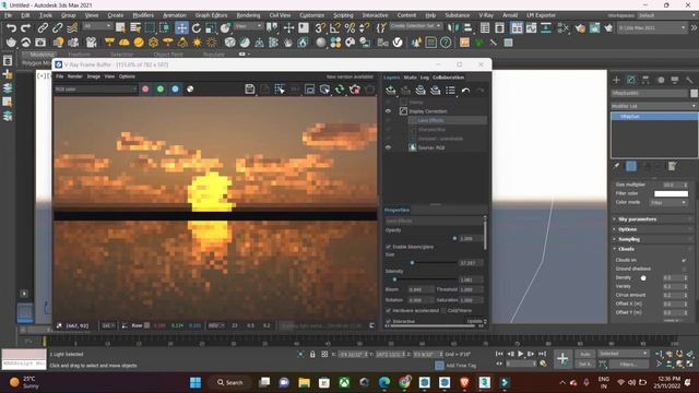 Water effect with Sunset in 3DS Max | Learn in Just 5 Min. смотреть онлайн