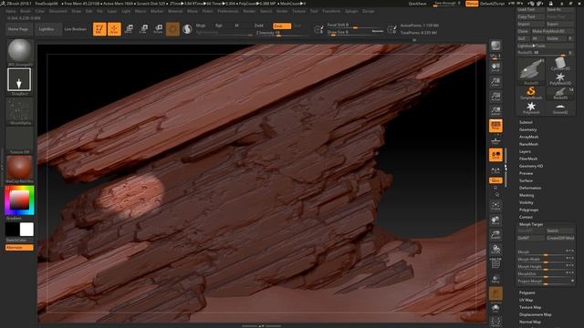 Sculpting Stunning 3D Rock Formations w/ Jonas Ronnegard | Part 4: Adding Details смотреть онлайн