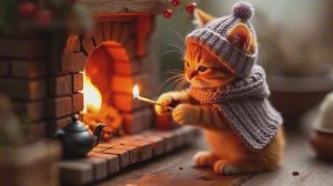 Мультик про кошечку // Маня на даче