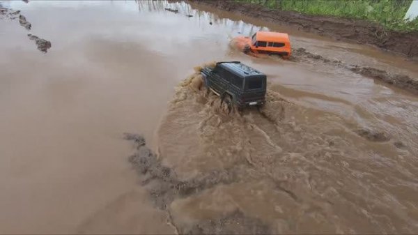 Скоростное трофи на внедорожниках!