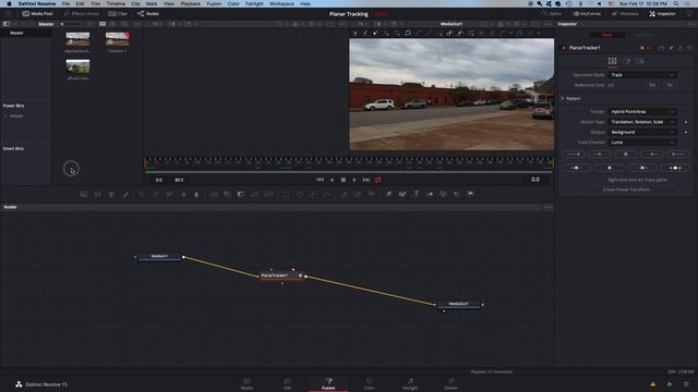 Planar Tracking In Davinci Resolve
