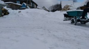 Уборка снега, мотоблок Ока, передний адаптер АК-1