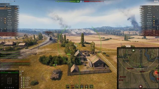 WoT. World of Tanks. Бой на карте Прохоровка. Объект 261 смотреть онлайн