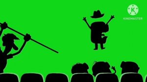 minions are watching theater 21 green screen