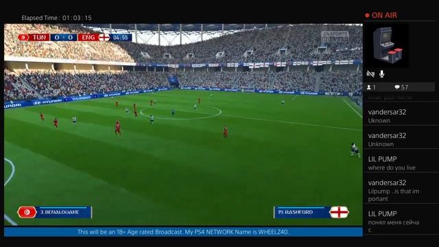 18/06/2018 FIFA18 Tunisia Vs England (Session.) смотреть онлайн