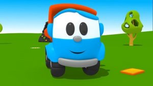 Мультфильмы подряд - Грузовичок Лева собирает машины-помощники